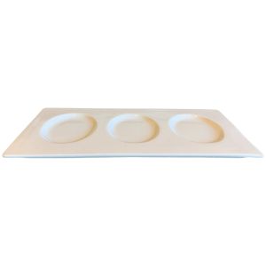 Plate/3 Oval 31,6x15,2 box/3