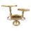 Cake stand on feet aluminium hg 26 ø 25 cm gold finish