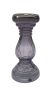 Candlestick round lines grey glass hg24 ø11,5 for candle 70mm