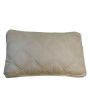 Cushion velvet beige rectangular 50x30cm