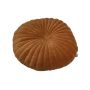 Cushion velvet curry with gold thread ø 50cm round