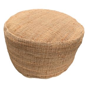 Lounge poef naturel panja jute ø 60 hg 30 cm