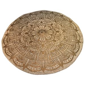 Placemat Jute Lotus print koper ø 38 cm