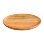 Plate round handmade mango wood ø 25 hg 2 cm