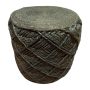 Pouf BOHO jute forestgreen ø 40 hg 40 cm