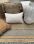 Pouf square woven jute wool PET cotton sage white 40x40xhg40cm