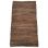 Rug 80x240cm woven recycled leather earth tones and jute