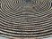 Rug jute natural black ø150cm concentric