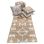 Rug runner jute white chenille woven 80x200cm