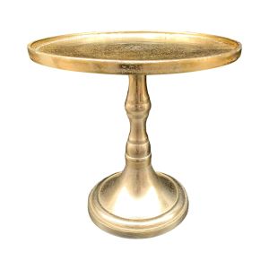 Taart plateau op voet hg 26 ø 25 cm goud finish