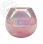 Votive Bubble pink with rainbow lustre 15x18cm