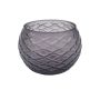 Waxine round wyber glass grey hg 7 ø 9 cm